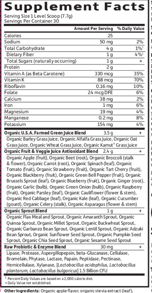 Perfect Food, Green Superfood, Juiced Greens Powder