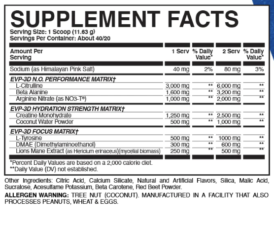EVP-3D Non-Stim Pre-Workout