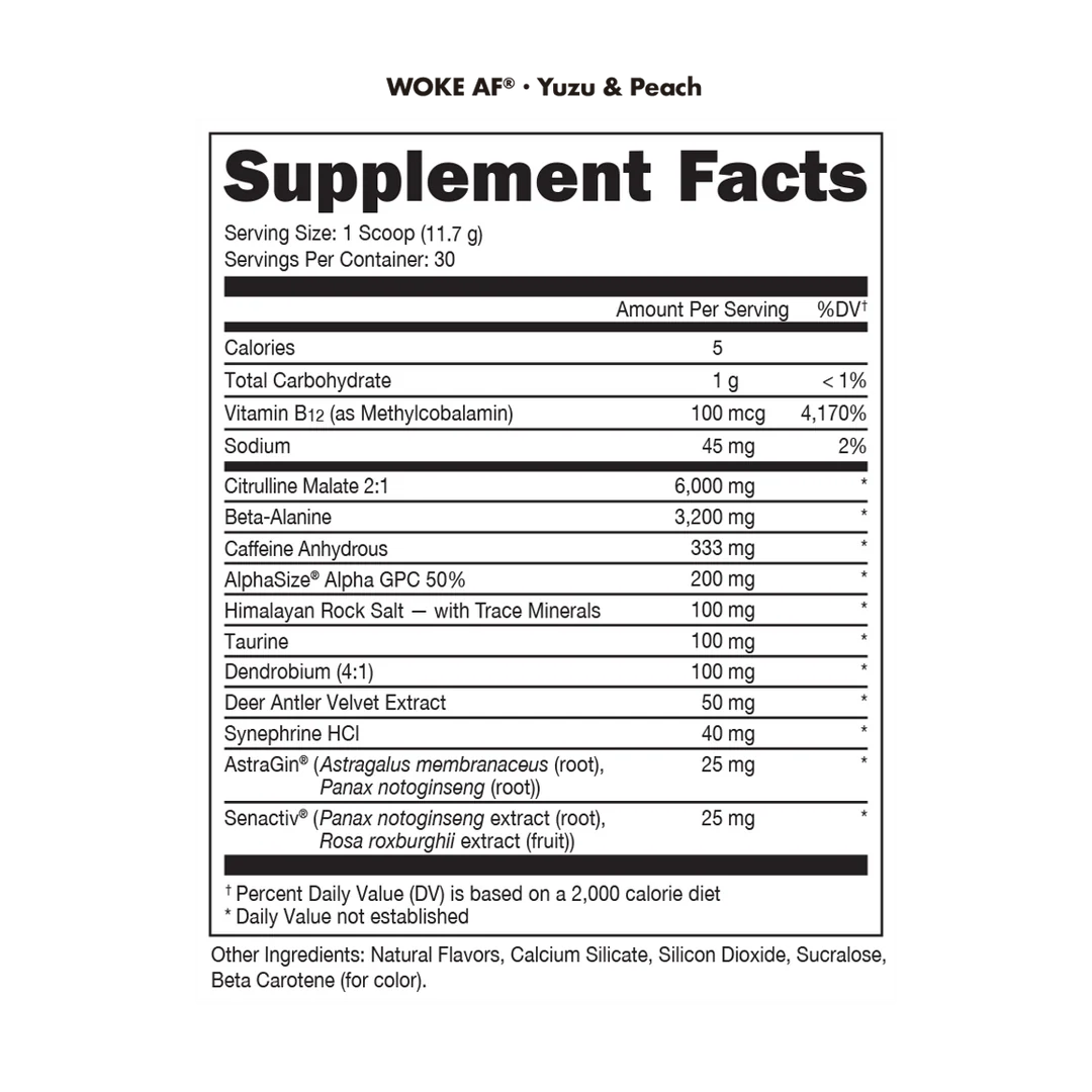 Woke AF - High Stimulant Pre-Workout