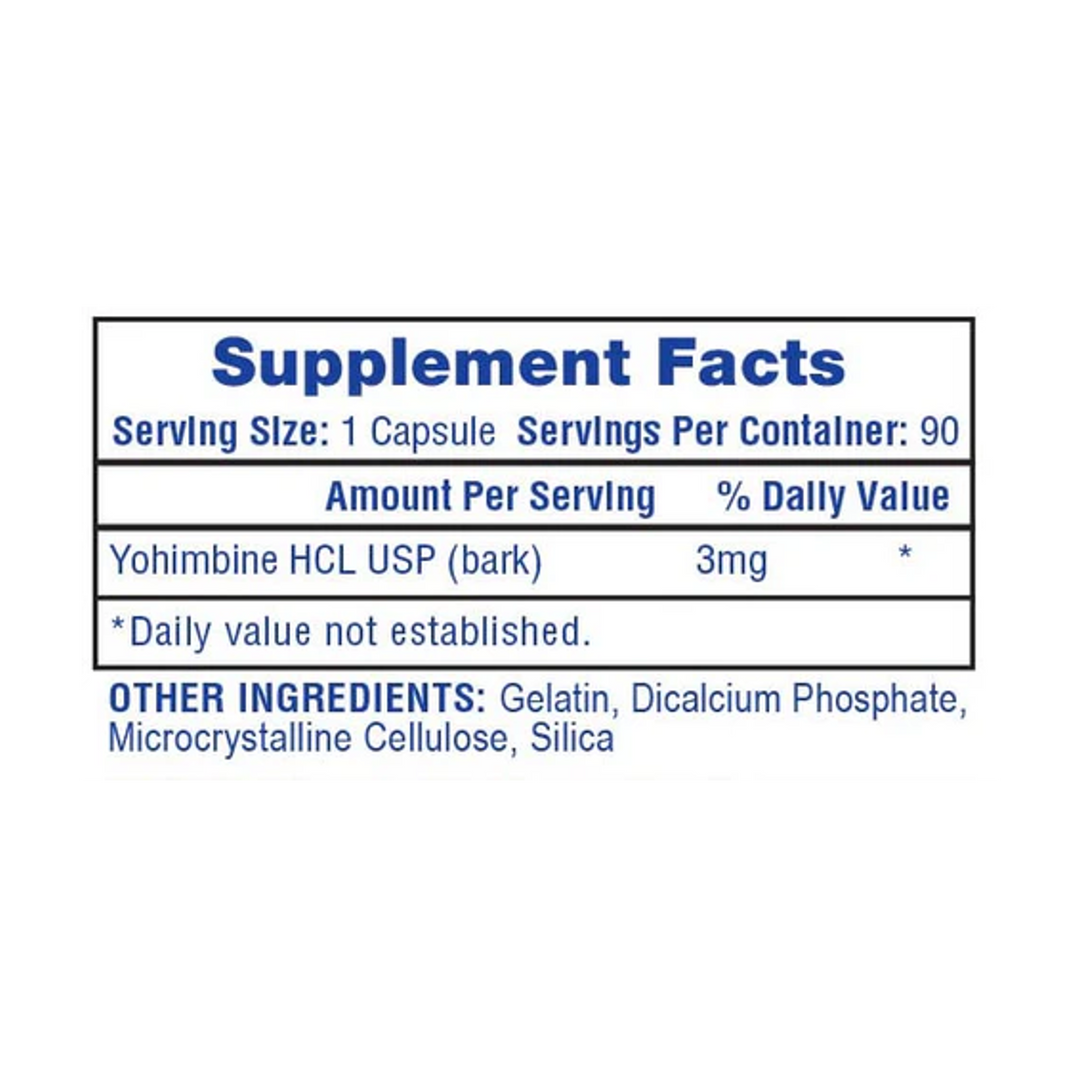Yohimbine HCL (90 capsules)