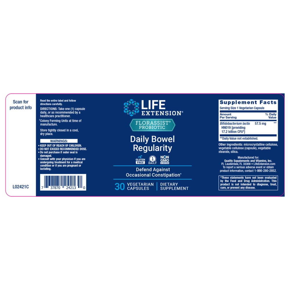 FLORASSIST Daily Bowel Regularity