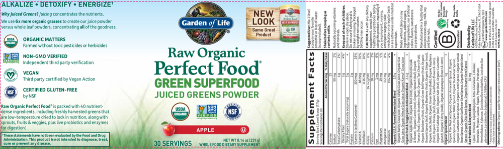 Perfect Food, Green Superfood, Juiced Greens Powder