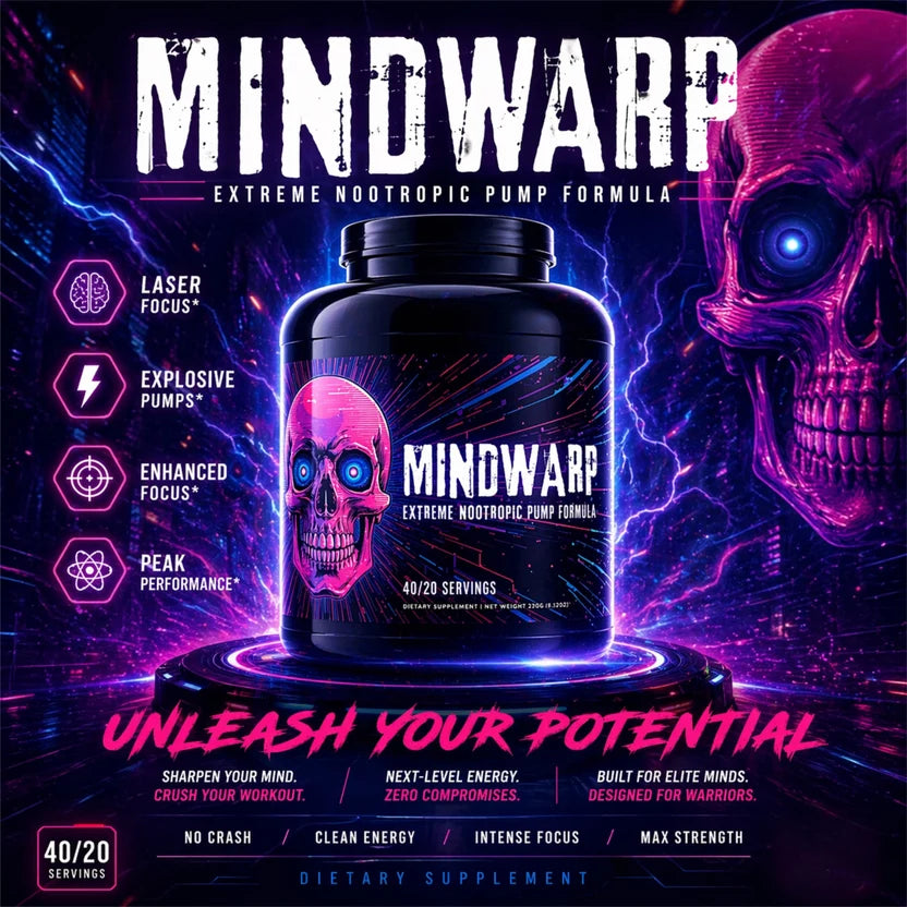 MINDWARP Extreme Nootropic Pump Formula 40/20 Servings