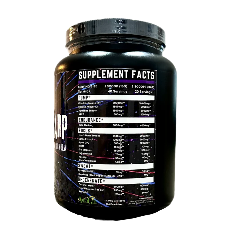 MINDWARP Extreme Nootropic Pump Formula 40/20 Servings
