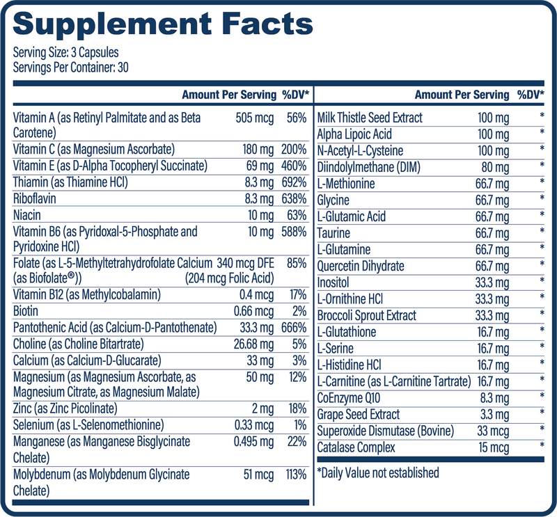 Opti-pure Detox and Liver Support | 90 Capsules