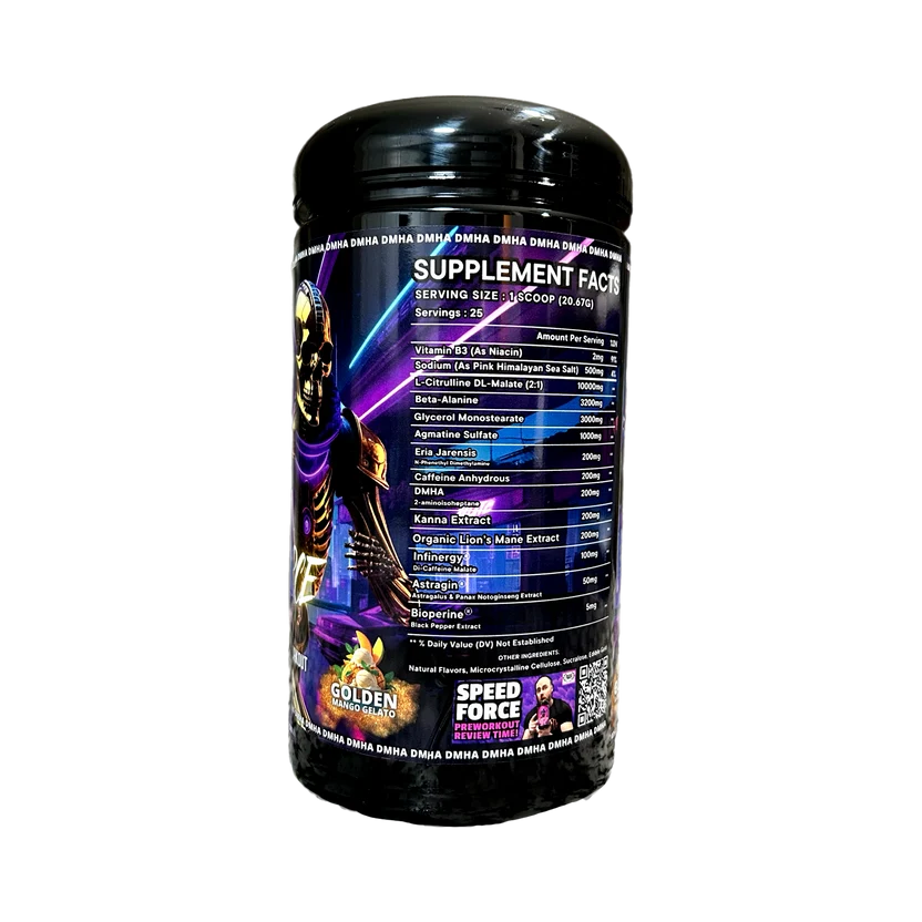 Speedforce Extreme High Pump Mid-Stim Pre-Workout 25 Servings