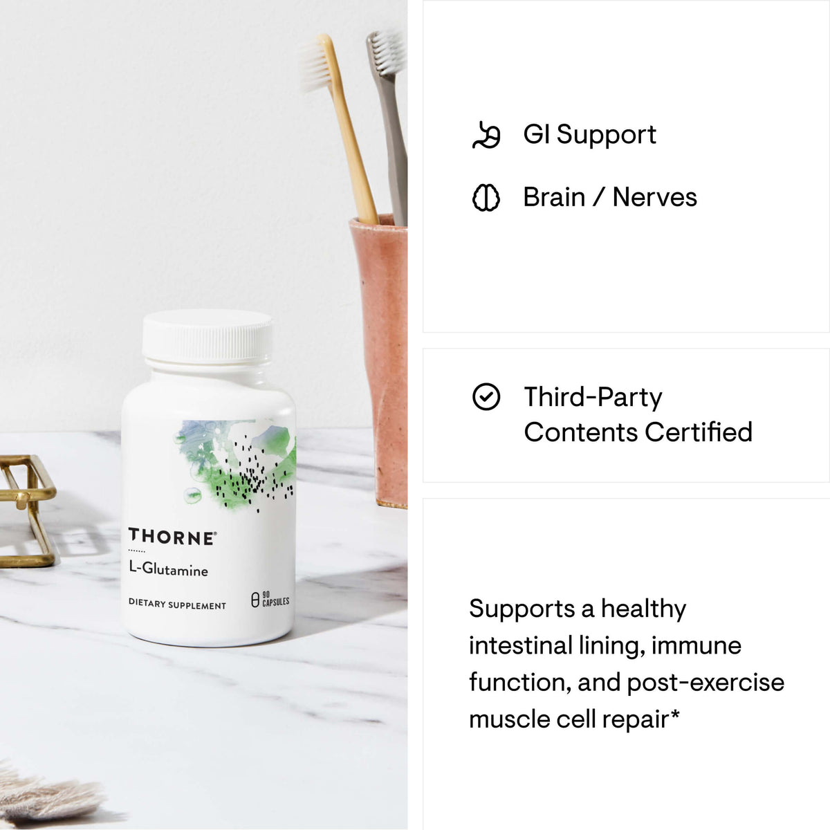 Thorne Glutamine- 90 Capsules
